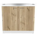 Utility Sink Vernal, Kitchen, White / Light Oak