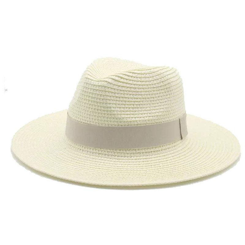 Fashionable And Simple Men's Sunscreen Straw Hat