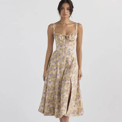 Summer Floral  A-line Dress - Eloy Royal