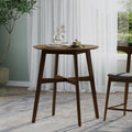 Wood Counter Height Round Dining Table, Brown, 35.4'D x 35.4'W x 36'H