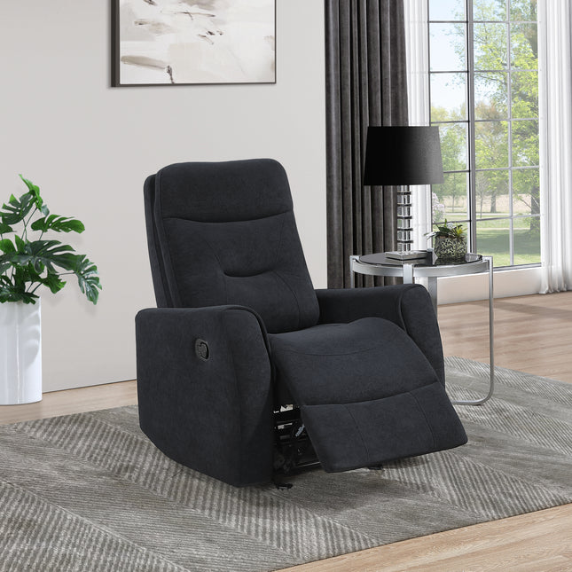Paterson G00273A-RC Swivel Recliner , Black