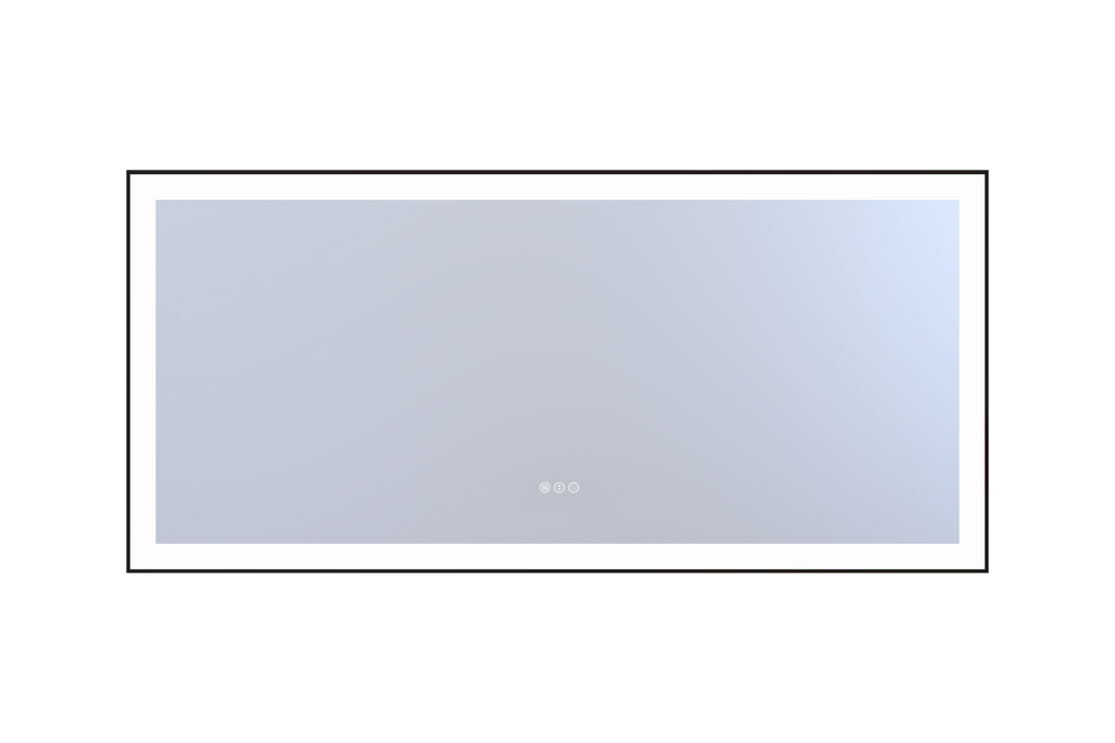59*28in LED Mirror with Defogger & Dimmable, 3-Color Temperature (3000/4000/6000K), Closed Corner Frame, ETL Listed.