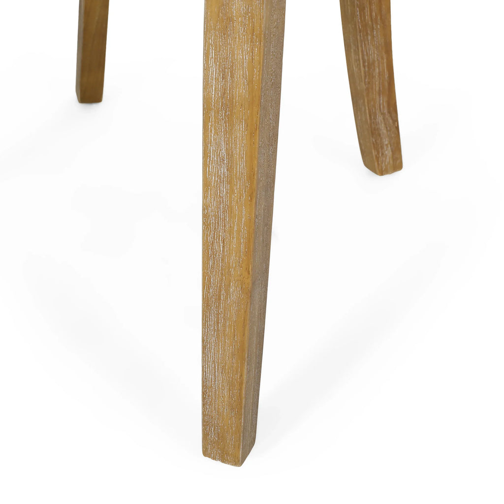 Classic Fabric Dining Chair Beige Upholstery 25x20x35 Inches - Eloy Royal