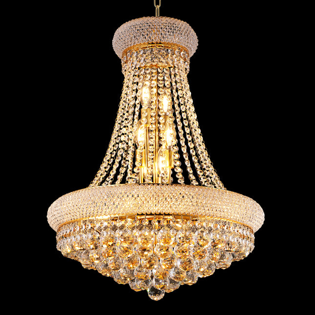 12-Light French Empire Style Ceiling Light with LED Bulbs with Bedroom