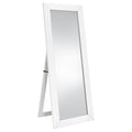 Andropov White High Gloss Full Length Mirror: Modern Floor Standing Mirror with Sleek Frame, Shatterproof Glass, and Durable MDF Construction
