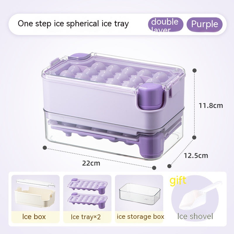 Ice Cube Mold Household Ice Hockey Storage Box - Eloy Royal