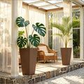 Chic Planters,Set of 2 Flower Planters,Outdoor Tall Planters