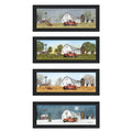 'Billy Jacobs Four Seasons Collection V' 4-Piece Vignette, Black Frame