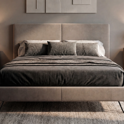 Seneca Set of 2 Modern Nightstands with 2 Drawers – Functional and Stylish Bedroom Furniture,Light Oak