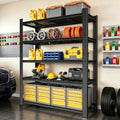 72'H 5-Tier Adjustable Heavy Duty Shelving Metal Mesh Storage Rack (3000 Lbs Loading Capacity) - Metal Shelf Organizer for Pantry, Garage, Kitchen - 60'W*23.6'D*72'H - Black