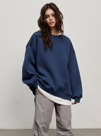 Solid Color Loose Sweater European And American