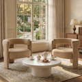 Accent Chair for Living Room, Velvet Comfy Single Sofa Chair Mid-Century Modern Armchair Wooden Legs for Bedroom Office Reading