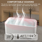 59'Rectangle Linear Acrylic Freestanding Bathtub Stand Alone Soaker Tub, Glossy White Acrylic, POP-UP Chrome Drain, cUPC Certified, - Eloy Royal