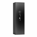 Gun Safe for Rifles & Handguns, Keypad Lock Security Storage Cabinet, Home Firearm Safe, Black, Assembly Required