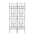 4 Pack Metal Garden Trellis 71' x 17.7' Rustproof Trellis for Climbing Plants Outdoor Flower Support Black