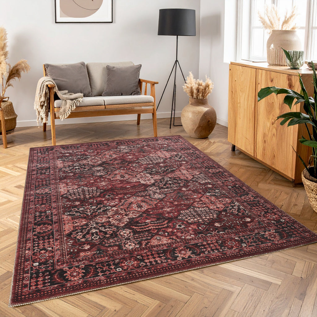 Majestic GC_RYL1010 Red 9 ft. 2 in. x 12 ft. 6 in. Area Rug