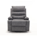 Electric Power Lift Recliner Chair Sofa for Elderly with Massage and Heat, Grey PU, 21' Seat Width