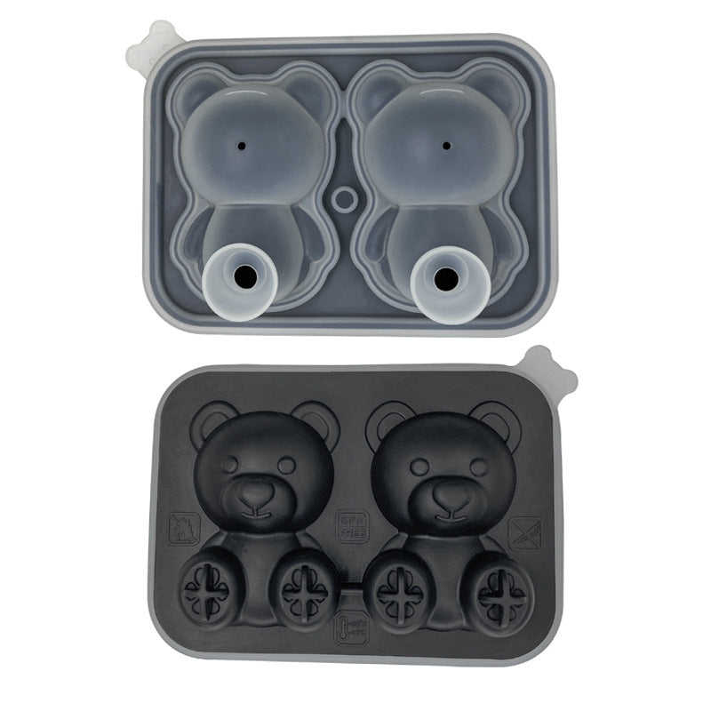 Bear Ice Cube Molded Silicone Ice Tray - Eloy Royal