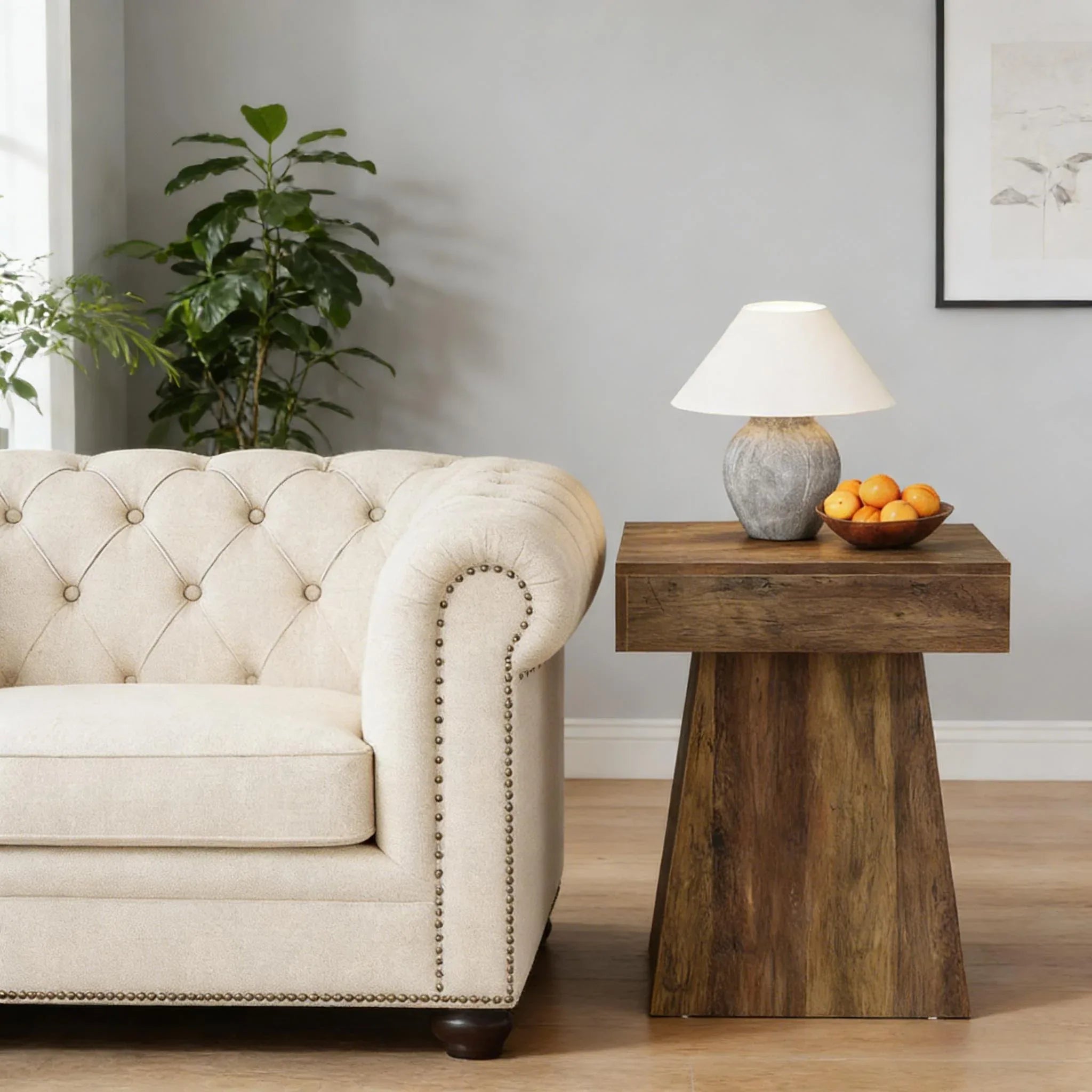 Narrow Nightstand,Sofe Table,Square Coffee Table - Eloy Royal