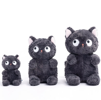 Cute Black Cat Sitting Posture Squatting Posture Pure Plush Toy