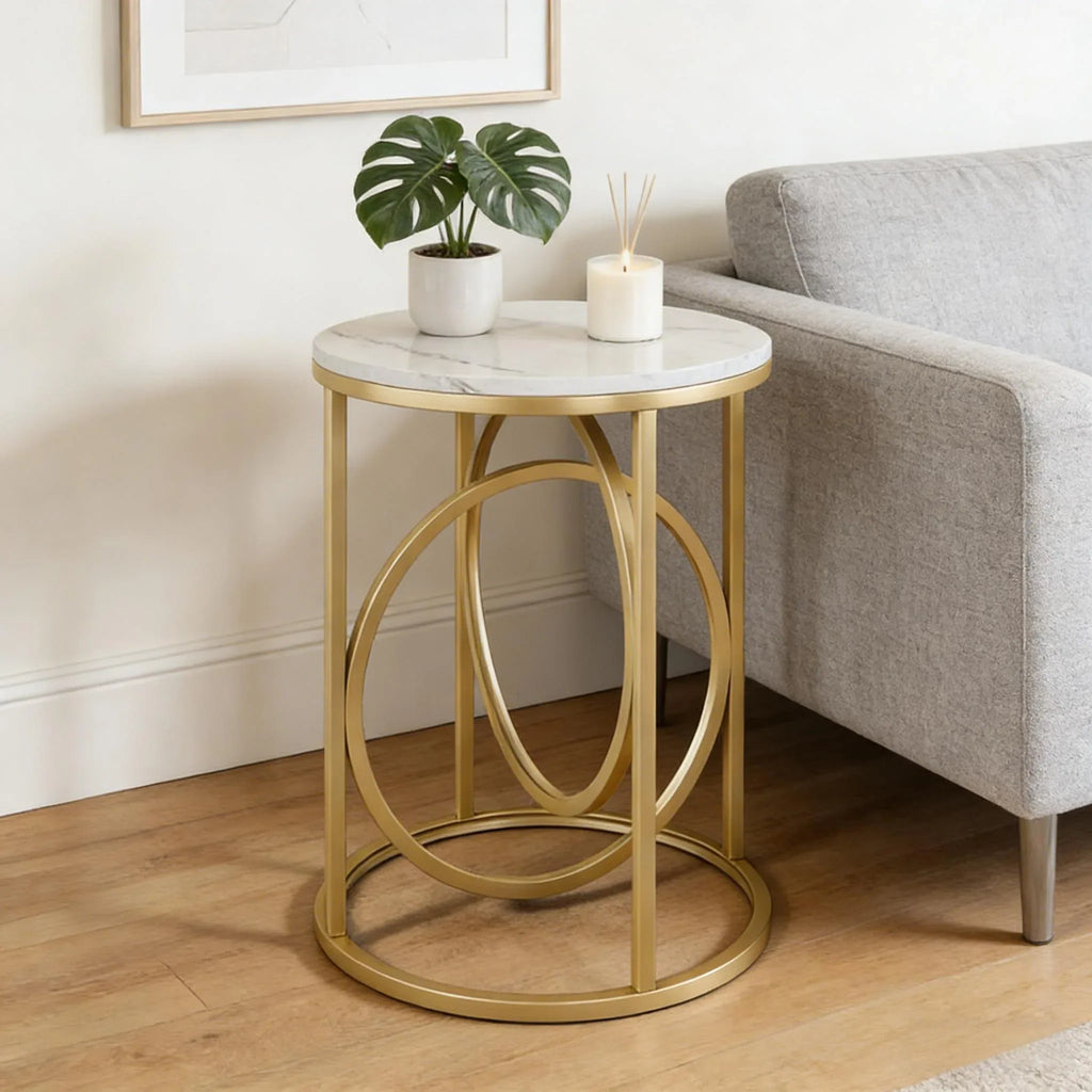 Round Coffee Table,Stylish Sofa Table,Elegant Side Table - Eloy Royal