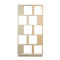 Modern 5-Tier Open Bookshelf White MDF Wood Display Shelving 31.5' L x 64.56' H for Living Room Bedroom Office Decor Organizer