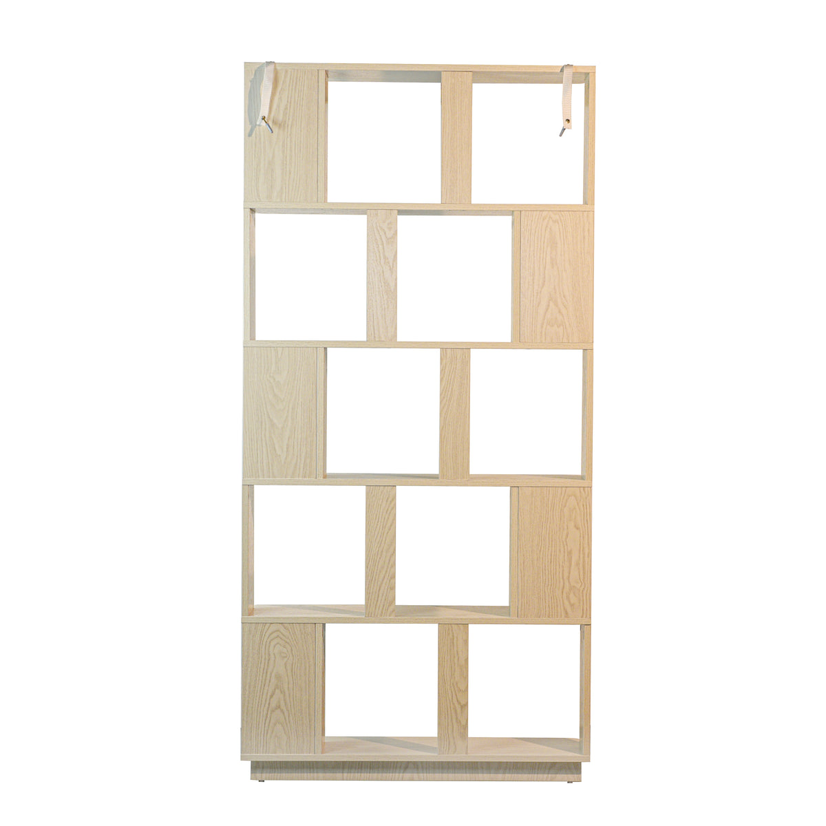 Modern 5-Tier Open Bookshelf White MDF Wood Display Shelving 31.5' L x 64.56' H for Living Room Bedroom Office Decor Organizer