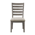 Side Chairs Dining Room Wood Veneer Traditional Set of 8 Beige