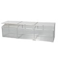 Silver Polycarbonate Greenhouse for Outdoors in Winter with Aluminium Frame and Openable Top