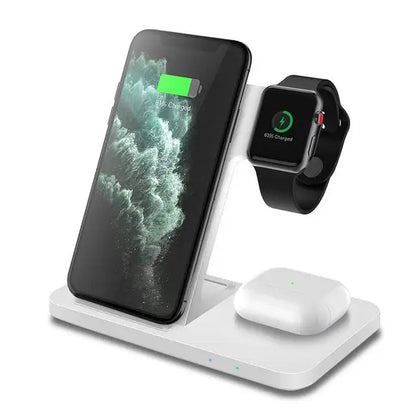 3in1 Wireless Fast Charger Dock Station - Eloy Royal