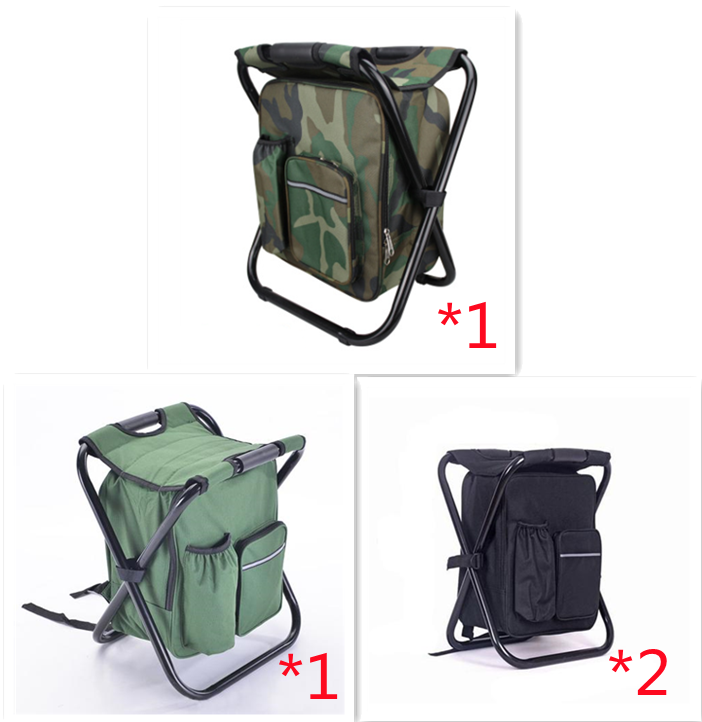 Multifunction Outdoor Folding Chair Ice Cooler Picnic Bags Camping Fishing Stool Backpacking Hunting Rest Chair - Eloy Royal