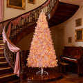 Artificial Christmas Tree with Realistic Branches,Warm White LED Lights