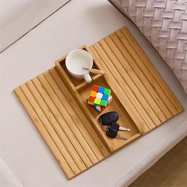 Modern Minimalist Bamboo Sofa Tray - Eloy Royal