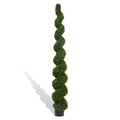 Topiary Bonsai Artificial Spiral Tree Plant Outdoor UV Resistant Plastic Boxwood 210cm Green