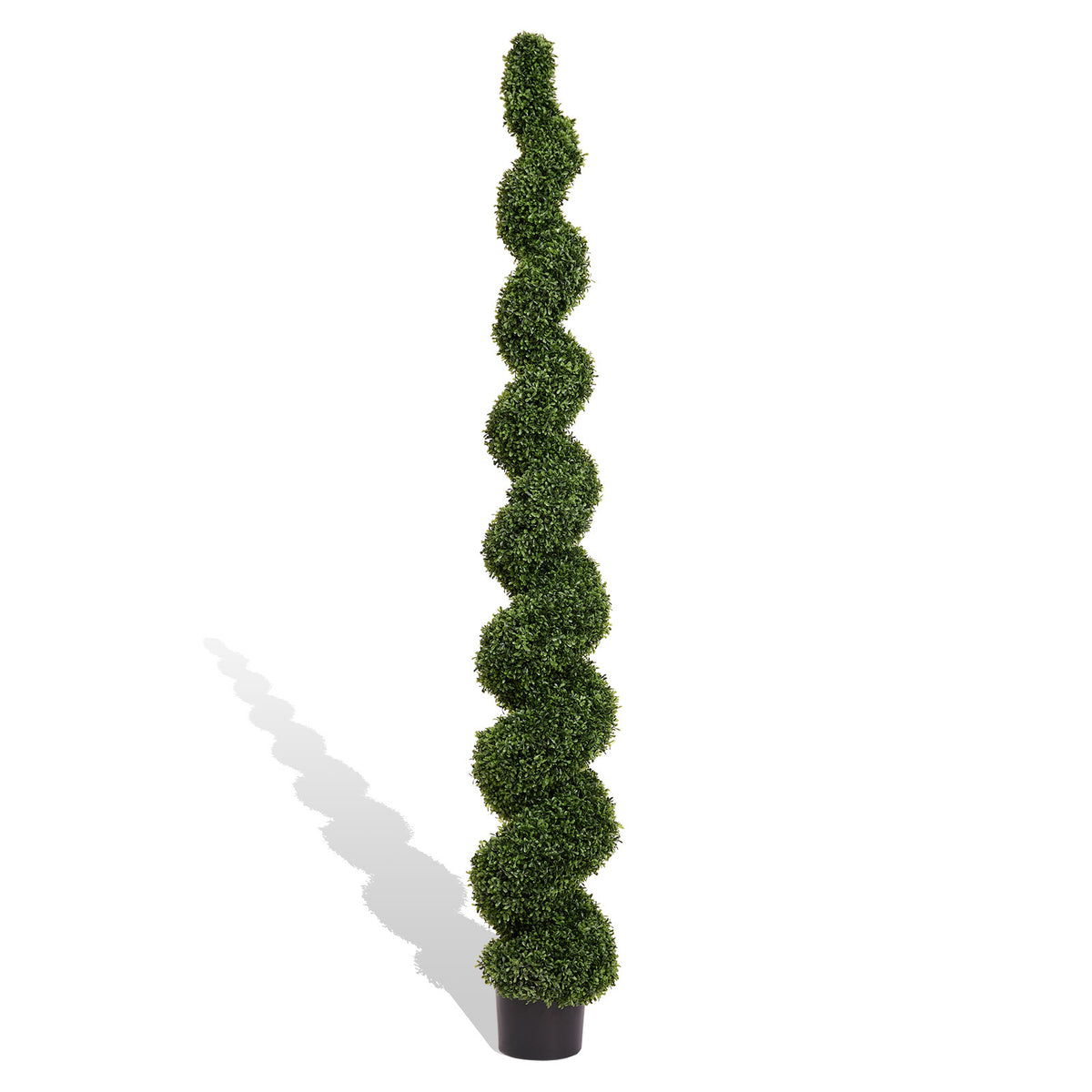 Topiary Bonsai Artificial Spiral Tree Plant Outdoor UV Resistant Plastic Boxwood 210cm Green