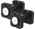 Square Dumbbell 9 in 1 Free Adjustable Dumbbells Set Two 50LBS square Dumbbells 9 in 1 Free Weights for Multi weight Options Quick-Lock Adjustable Dumbbell set