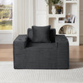 1Seater Sofa Boneless Couches,No Assembly Needed, Modern Sofa for Compact Living Rooms, Apartments, and Offices