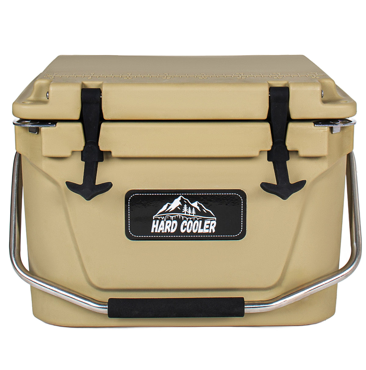 20 Quart Khaki Cooler, Ultra-Tough Hard Shell Ice Chest – Compact Portable Cooler Keeps Ice Up to 5 Days for Outdoor Adventures, Work, Beach & Boating