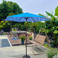 9FT UMBRELLA Ice Pattern + Blue