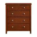 Chest 5-Drawer Youth Engineered Wood Dark cherry