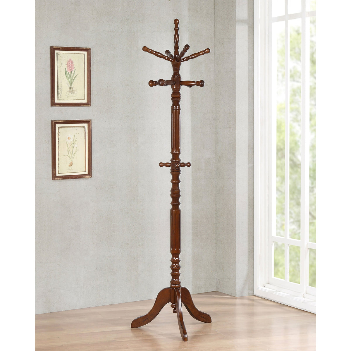 Kingsford Tobacco 11-Hook Freestanding Coat Rack
