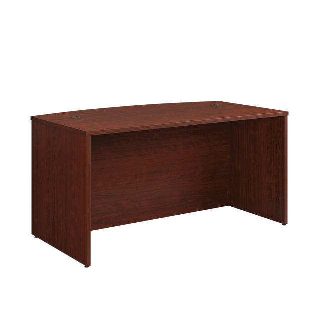 Bowfront Executive Desk 60', Red finish