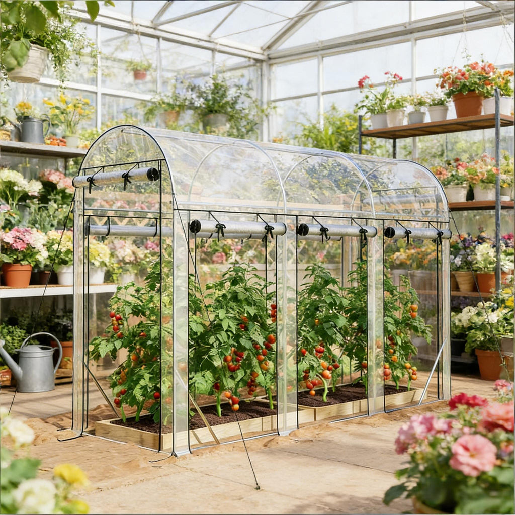 Hoop House Greenhouse,Walk-in Tunnel Greenhouse