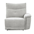 Power Right Side Reclining Chair with Headrest USB Port Textured Mist gray