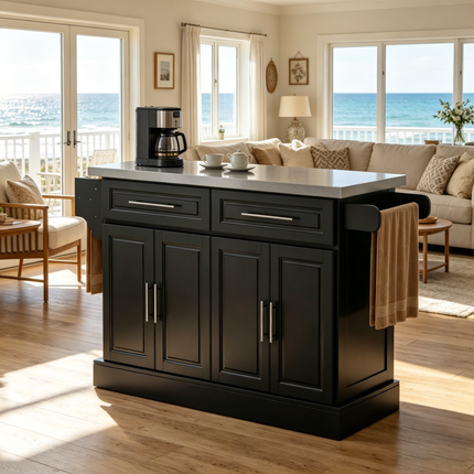Portable Island Table,Kitchen Island Cart,Modern Kitchen Cart