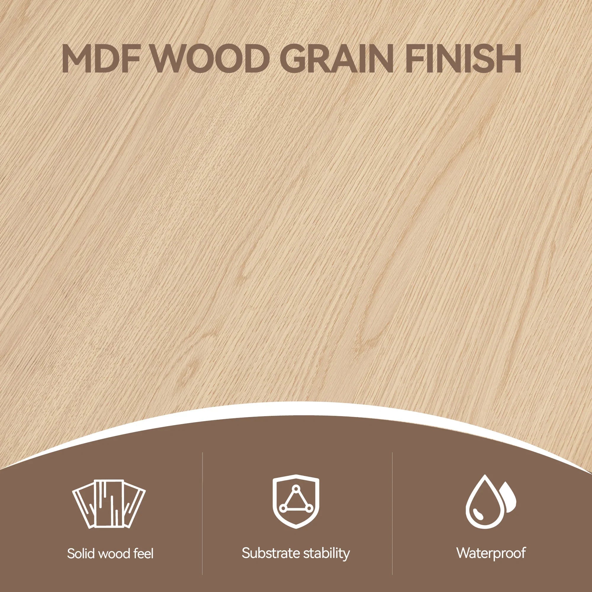 37Inch Round Dining Table, Small Round Kitchen Table With Silver Metal Legs, Suitable For 2 To 4 People, Modern Dining Room Table, Burlywood. - Eloy Royal