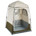 Camping Shower Tent, 1 Room, Foldable Privacy Tent Changing Room with Ground Stakes, Ropes, Carry Bag, and Crossbar, 210D Oxford Fabric with Silver Coating, for Camping, Beach, and Fishing
