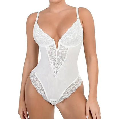 Lace V-Neck Shapewear - Eloy Royal