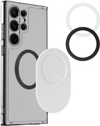 metisinno Magnetic Base Plus Compatible with PopSocket Phone Grips Magnetic Phone Accessories for MagSafe Ring Adapters for MagSafe Included White