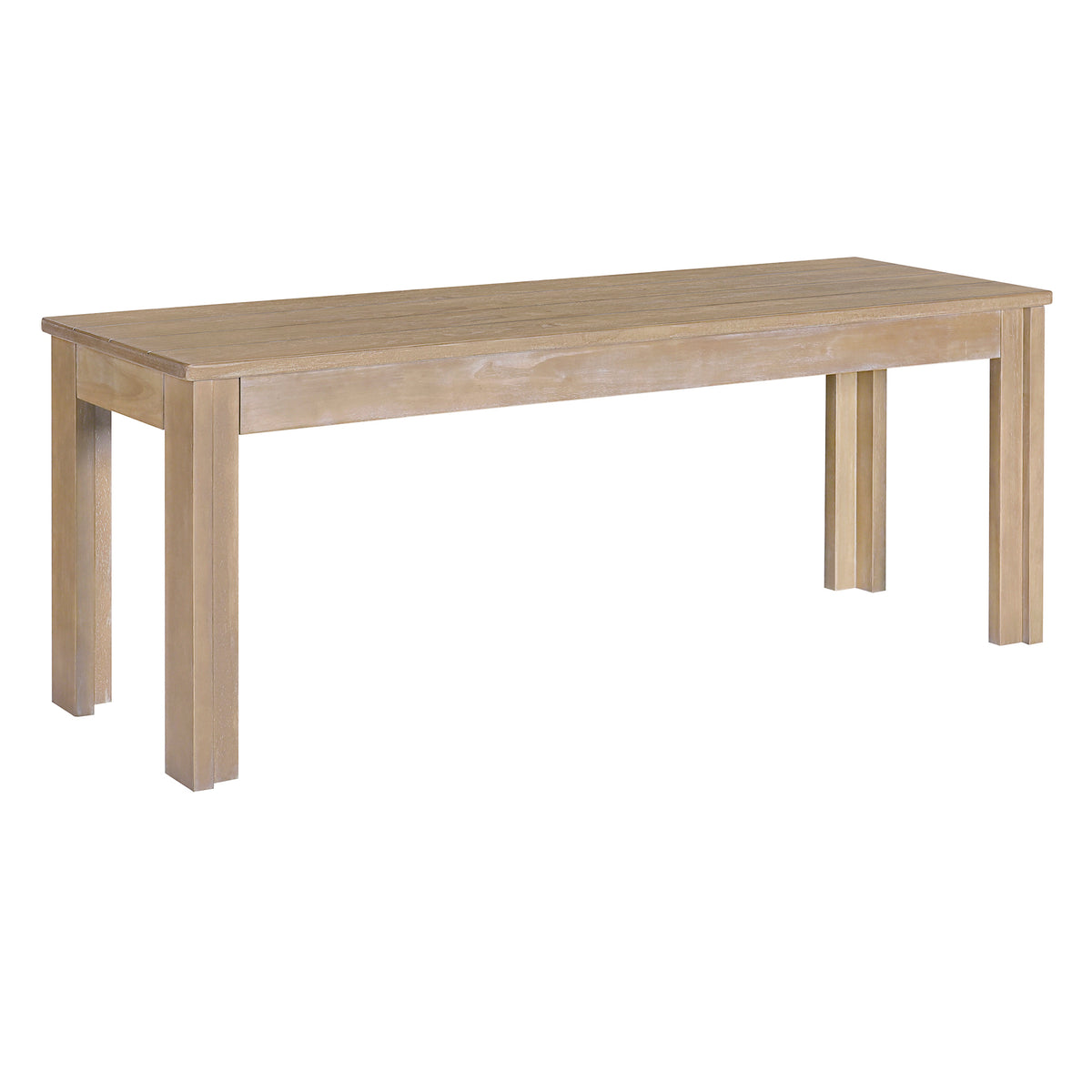 Tiberio 3-Piece Trestle Dining Set with 2 Benches, Natural Wood